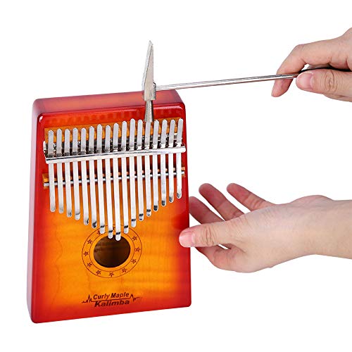 MC‑S Kalimba Thumb, MC‑S Kalimba Thumb Flame Maple 17Key and Sound Sticker Tuning Hammer Sac de rangement - Les Beatles, Paul McCartney, John Lennon, RIngo Starr, George Harrison MC‑S Kalimba Thumb, MC‑S Kalimba Thumb Flame Maple 17Key and Sound Sticker Tuning Hammer Sac de rangement – Image 7