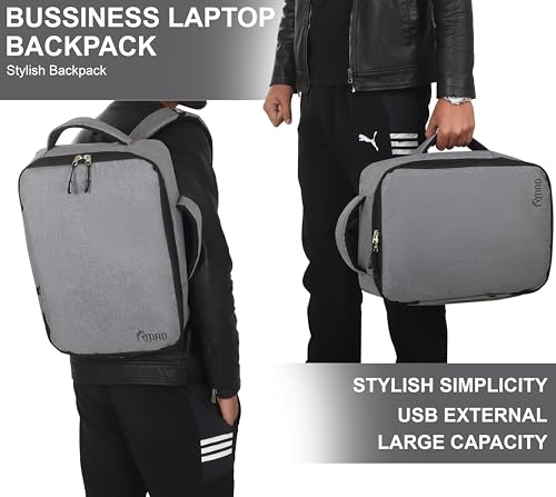Image of IRMAO Large Capacity Classic Fashion Multi Functional Business Backpack Durable Daily Waterproof Travel Laptop Backpack (D HAND)