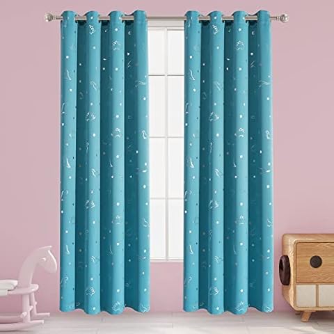 LORDTEX Dinosaur Star Blackout Curtains Cover