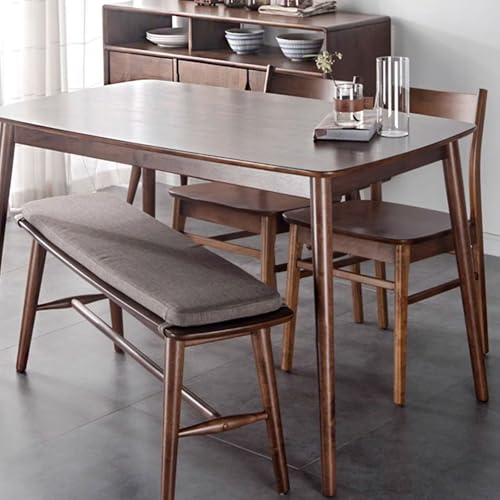 Banqueta pie de cama con cojín de alta densidad y base estable de madera natural 8