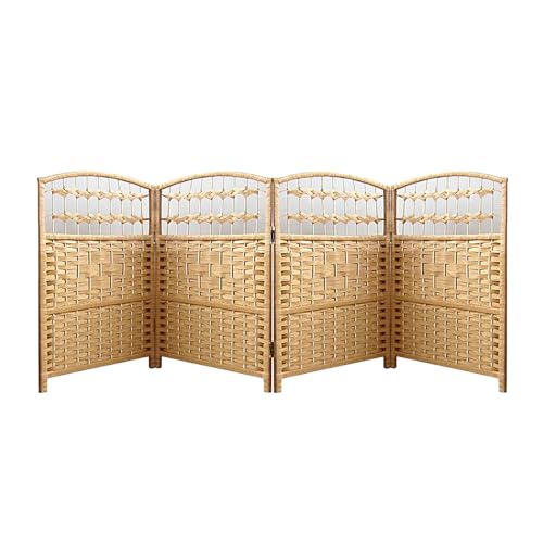 Paravent court pliable d'intérieur petit séparateur de pièce portable 4 panneaux