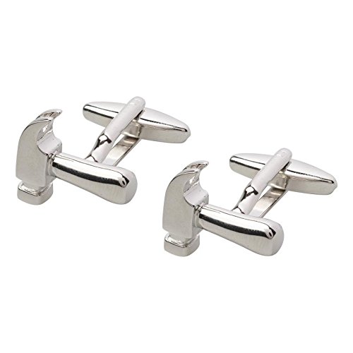 shining jewel - by shivansh Shining Jewel Silver Plated Hammer Design Fancy Cufflinks For Men (SJ_7069)-picture-17