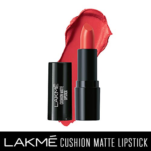 Image of Lakme Cushion Matte Lipstick, Pink Summer, 4.5 g
