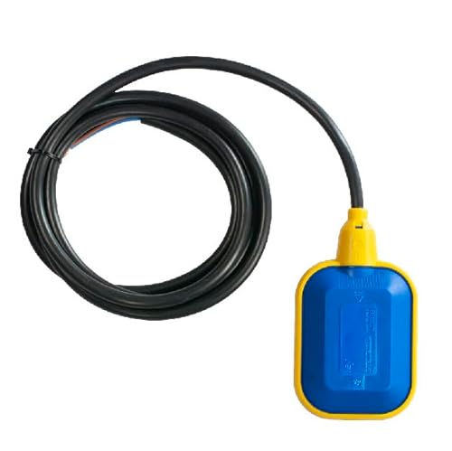 Interrupteur à Flotteur KEY, Press Control Capteur de Niveau d’Eau pour Pompe avec Contrepoids, pour Eau Claire et Eau Usée, Détecteur d’Inondation, Made in Italy (câble 3 m)