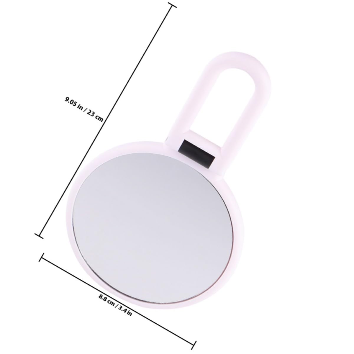 Espejo Cosmético Plegable de Doble Cara para Maquillaje, Portátil Color Claro 10x Aumento, Espejo de Alta Definición Adecuado para Uso Diario y Cuidado Personal
