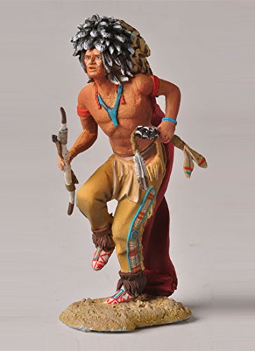 Black Hawk Indian War Path Dancer Far West Indians Series 1/32 Scale Painted Metal Toy Soldier Figure New in Box FW-0212