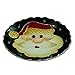 Anka Handcrafts - Christmas Home Decors – Tonton Santa Claus - Handmade & Handpainted Ceramic Plates with Unique Embossed Surface – w Navy Int. Velvet Case – Christmas for Homes 775
