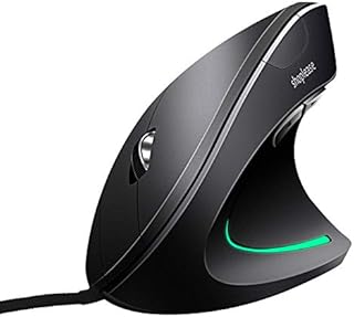 Wired Vertical Mouse, Optical Ergonomic Mouse with 4 Adjustable DPI 800/1200/2000/3200, 5 Buttons USB Computer Mouse , Better for Large and Medium Sized Hands