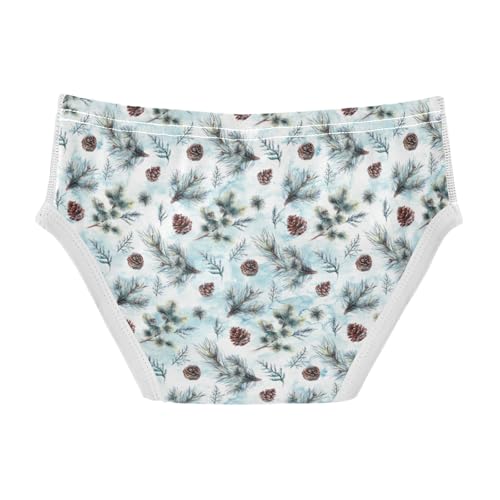 Boys' Exclusive Briefs Toddler Underwear 95% Combed Cotton Boxerbriefs 2T Pine Cone Pattern 432
