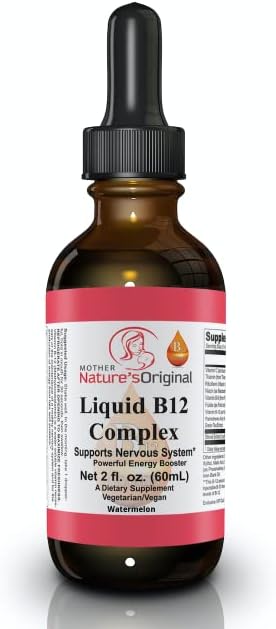 Vitamin B Complex with Folic Acid | B Complex Vitamin Supplement | 2 Month Supply | Liquid Vitamins for Hair Skin Nails | Energy Support Supplement | Vegan | Non-GMO | Gluten Free | 1 Fl Oz
