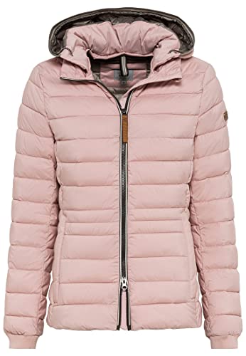 camel active Damen Steppjacke mit Abnehmbarer Kapuze Rose, womenswear-42