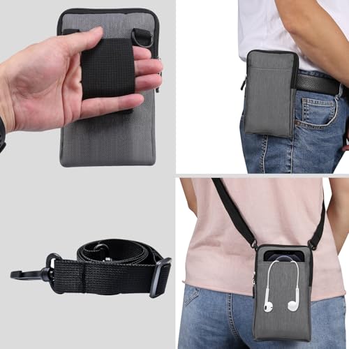Estojo Coldre masculino para iPhone 15/14/13/12 Pro Max, mini bolsa crossbody bolsa de ombro para ho