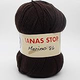  Lanas Stop Merino 86 Ovillo de Color Chocolate Cod. 780