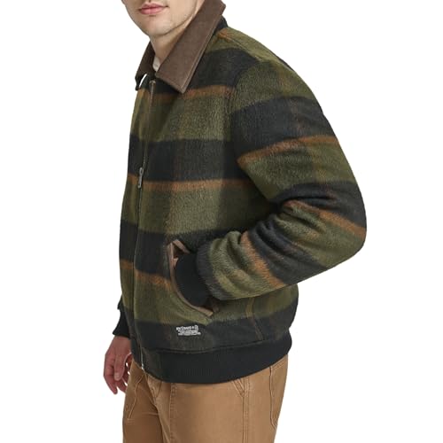 Image of Levi's Men's Mixed Media Western Plaid Bomber Jacket