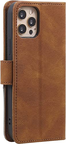Étui en cuir iPhone 13 Pro Max marron | Protection chic et élégante