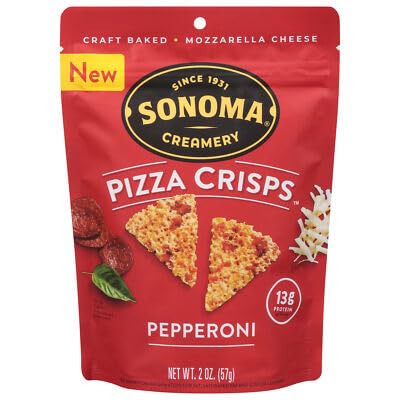 Sonoma Creamery Pizza Pepperoni Crisps 2 oz (Pack of 6)