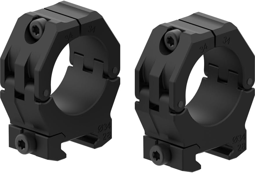 american rifle Company M-Brace Picatinny 35mm Scope Rings Anodized Black Low