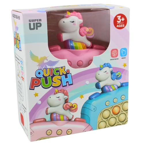 Brinquedo Antiestresse Eletrônico Pop-it Rosa Unicórnio, Portátil, Para Alívio do Estresse e Diversã