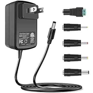 24V 1A Power Adapter with US Plug - 100-240V AC Input to 24V DC Output - Compatible with Security Cameras/Routers