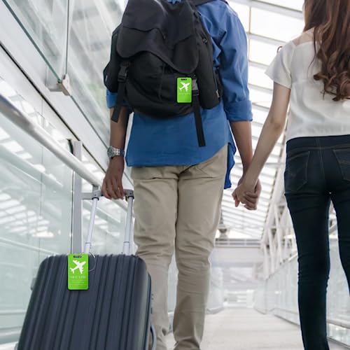 Image of Custom Luggage Tag Personalized Engraved Acrylic Tags for Luggage Bags Backpacks Travel Accessories-2 inchx3.5 inch-10 PCS
