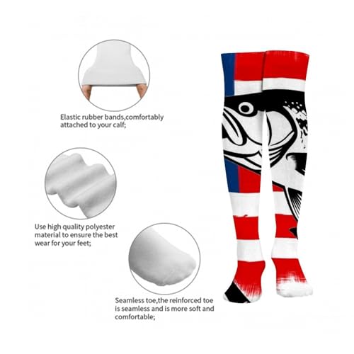 Dress Decor Knee High Stockings Fashion Compression Socks Breathable Socks2
