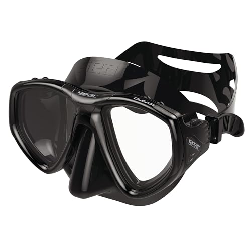SEAC Clear – Máscara de buceo de silicona con doble lente y tratamiento antifog miniatura 2