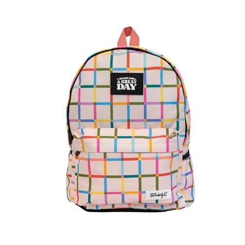 Mochila para ordenador Mr. Wonderful beige ideal para clase