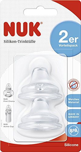 NUK First Choice Juego de 2 boquillas, 6 a 18 meses
