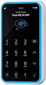 Maquininha de Cartão Point Air 4G Wi-fi Nfc Chip Vivo com design moderno e fácil de usar