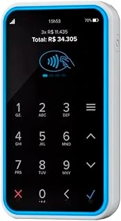Maquininha de Cartão Point Air 4G Wi-fi Nfc Chip Vivo com design moderno e fácil de usar