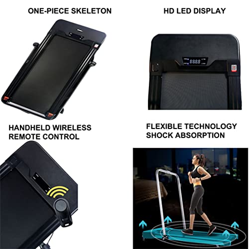Image of Smart Walking Running Machine,2 in 1 Folding Treadmill,Widened Shock Absorption Running Belt,LED Display,for Home Office Gym