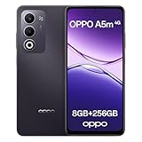 OPPO A5m 4G 8GB RAM + 256GB ROM, Smartphone Desbloqueado con IA, Pantalla de 6,67 Pulgadas y 90 Hz, cámara AF de 50 MP, batería de 6000 mAh, IP65, Midnight Purple