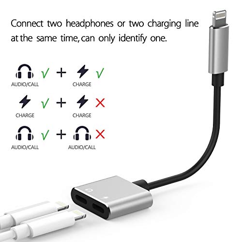 Adaptador Para Iphone Carregador E Fones De Ouvido Adaptador Lightning Para Iphone X 10 Iphone 8 / 8
