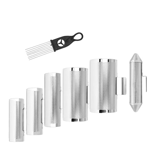 jiahesuw Metal Guiro Instrument, Metal Guira Shaker Guiro Instrument with Scraper for Great Performances