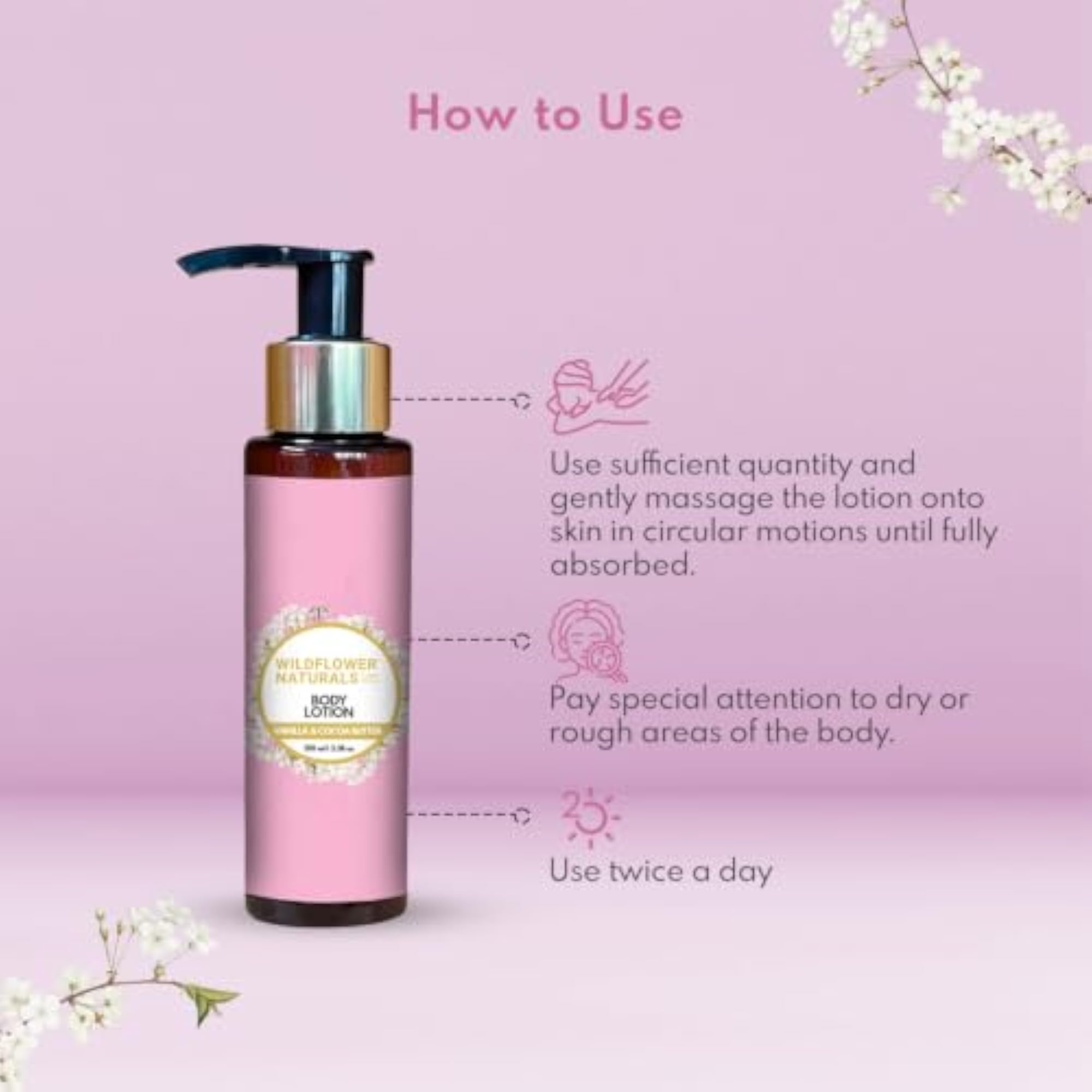 Body Lotion With Vanilla & Cocoa Butter, 250 ml