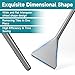 YOSIGHT Tile Chisel with SDS-Max Shanks - 4.33 In. x 15.75 In. Tile Chisel Hammer Alloy Steel Chisel Remove Chisel- Suitable for SDS-Max Jack Hammer