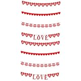 Ciieeo 8 Juegos Amor Feliz Palabra Tirar Flor de Corazon Decoraciones de Boda decoración habitación Matrimonio Casamento decoração Guirnalda Ornamento decoración de Boda China amar