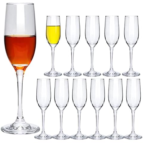 Cadamada 6 oz Champagne Glasses, Champagne Flutes Set of 12, for Champagne, Wine, High-End Banquets, Parties, Bars, Weddings, Gifts (12pcs) Cover