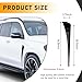 povtii 2PCS Car Fender Side Vents, Carbon Fiber Spoiler Body Decoration Cover, Auto Exterior Accessories Air Inlet Grille Spoiler Trim Cover, Car Accessories Spoiler Trim Cover (Black)
