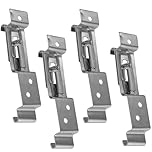 ACLONG 4 Pcs Trailer Number Plate Holder, License Plate Bracke Stainless Steel Spring Clamps for standard numbers plates, for Car Trailers and Caravans