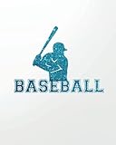 Baseball: 8' x 10'' Babe Ruth Baseball Blank Notebook Notepad Journal To-Do-List Book Planner Lined Notebook Composition Book Gift Baseball Cards ... Lined Composition Book Series, Band 2)