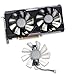 Dotodo GAA8B2U/GAA8S2U Ventilador de GPU de 4 pines VGA Ventiladores enfriadores para Sapphire R9 380 380X 2g/4G D5 Ventilador de reemplazo de tarjeta gráfica (blanco único)