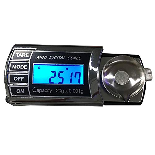 20g / 0,001g Plattenspieler-Aufnahmesatz für Plattenspieler-Aufnahmeskala Hohe Präzision Stift-Manometer 1 Behälter 2 AAA-Batterien