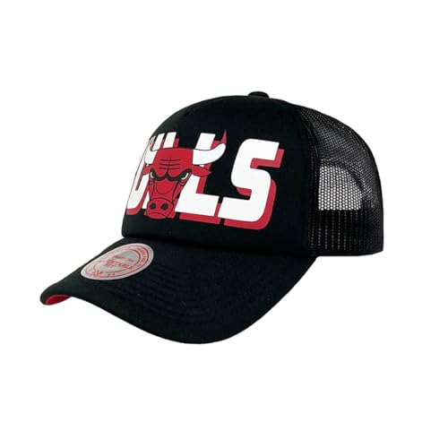 Mitchell & Ness Trucker Snapback NBA Billboard Chicago Bulls Black, Negro , Talla única