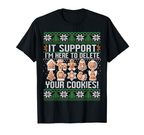 IT Programmierer Cookies I Lustiges Ugly Christmas Pulli T-Shirt