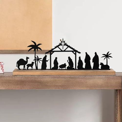 Generic Enfeite de Presépio de Natal Jesus Enfeite de Natal Artesanato Decoração de Natal Presépio R