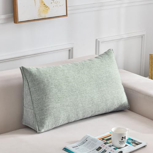Almohada de lectura con soporte de espalda baja y cojín lumbar transpirable, lavable a máquina, ideal para sofá y silla
