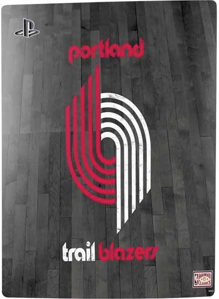 Skinit Decal Gaming Skin Compatible with PS5 Digital Edition Console - Officially Licensed NBA Portland Trail Blazers Hardwood Classics Design