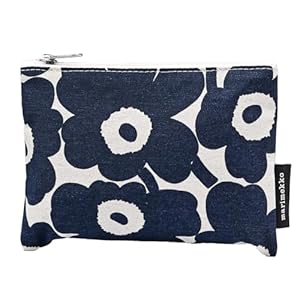 [ マリメッコ ] Marimekko ポーチ 化粧ポーチ サブバッグ 北欧 070529-851 コットン／ダークブルー Kaika Mini Unikko pouch cotton, dark blue ファッション かわいい [並行輸入品]" 