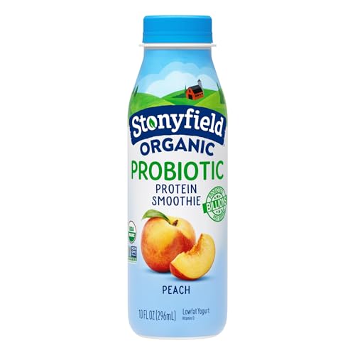 Stonyfield Farms Organic, Low Fat Peach Smoothie, 10 oz